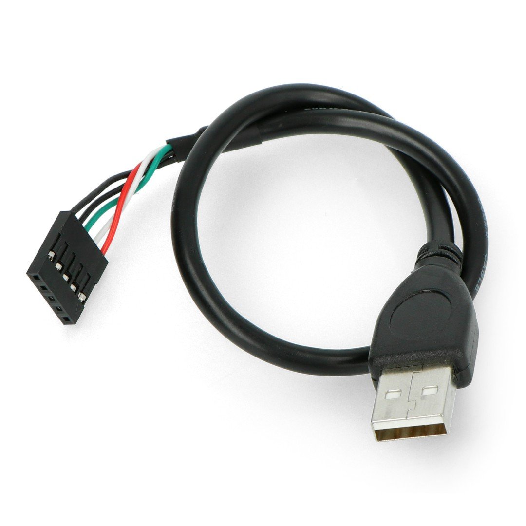 USB A cable 0,3m with socket 1x5