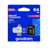 Goodram All in One - micro SD / SDHC memory card 64GB class 10 + adapter + OTG reader - zdjęcie 1