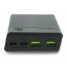 Mobile Battery PowerBank Green Cell PowerPlay20 20000mAh 2x USB Ultra Charge and 2x USB C - black - zdjęcie 4
