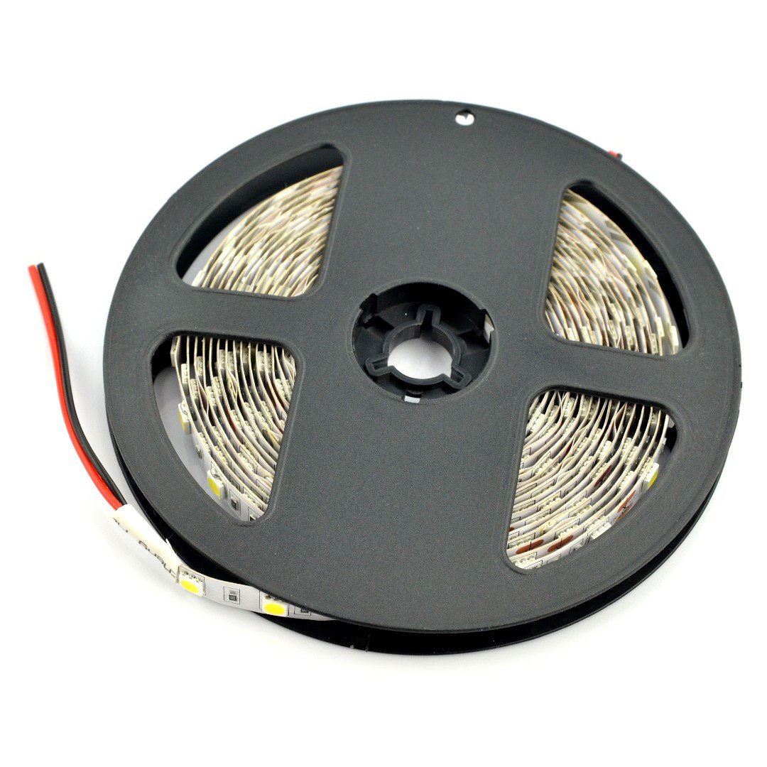 Strip LED SMD5050 IP44 14,4W, 60 LED/m, 10mm, natural white - 5m