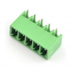 Assembly bar male 5pin, raster 3,5mm, angled