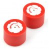 FingerTech polyurethane wheels 30x22mm - 2pcs - red - zdjęcie 1