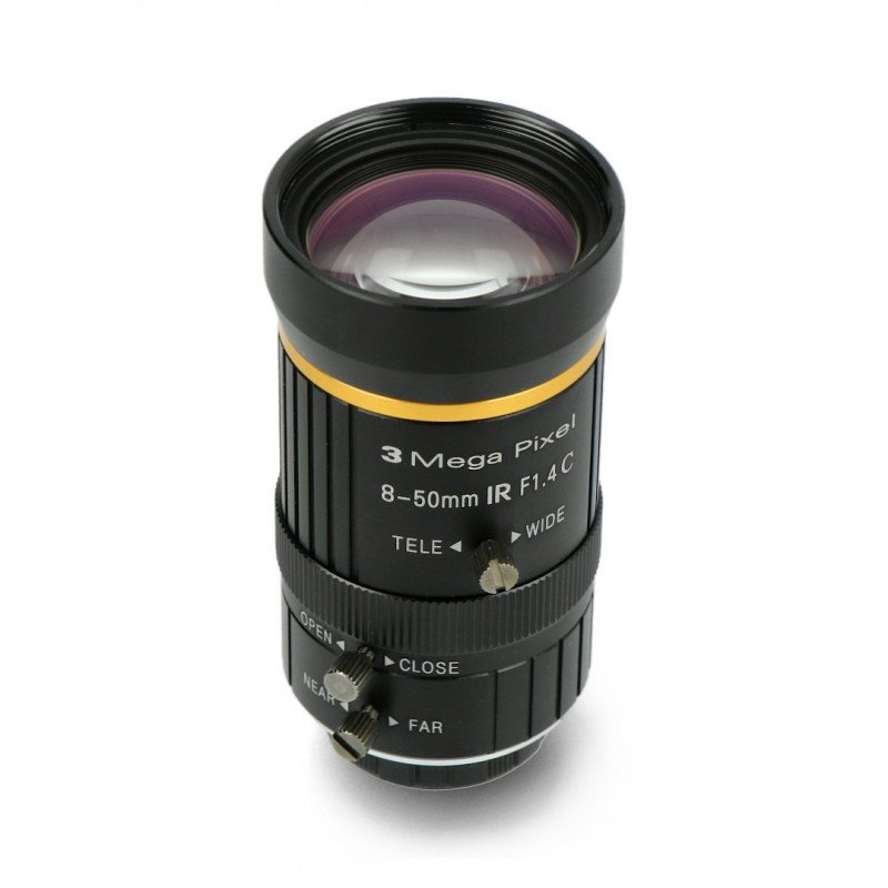 3Mpx 8-50mm C Mount lens - for Raspberry Pi camera - Seeedstudio 114992278