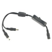 Adapter DC 5,5/2,1mm with switch - 2 pcs