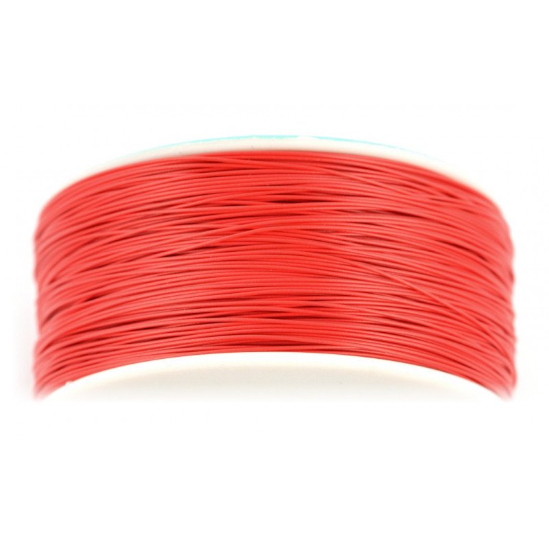Insulated PVC Coated 30AWG Wire Wrapping Wires Reel 1000Ft - red