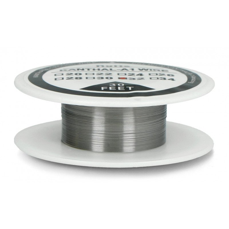 Resistance wire Kanthal A1 0.20mm 44.7Ω/m - 9.1m