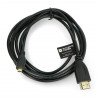 MicroHDMI cable - HDMI v1.4 Natec Extreme media black - 1.8m - zdjęcie 2