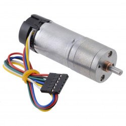 Geared motor 25Dx58L 499.1:1 6V 11RPM + CPR 48 encoder
