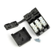 Kostka elektryczna 3pin 10A/250V in case
