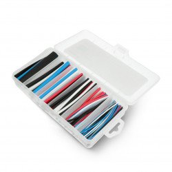 Set of heat shrink tubes 10cm - 5 colours, 6 diameters - 170 pieces.