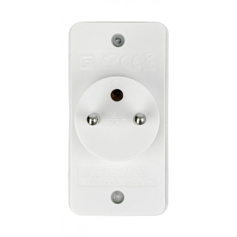 Double socket extension piece AC 230V - 2 round