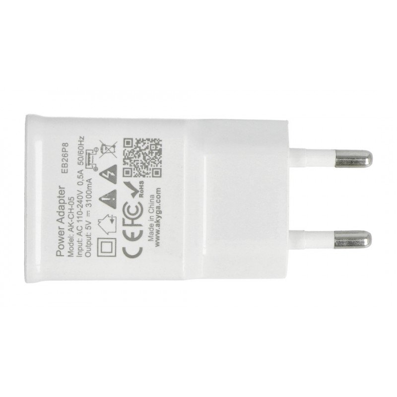 Akyga USB 5V 3.1A power supply - Raspberry Pi 3/2 / B +