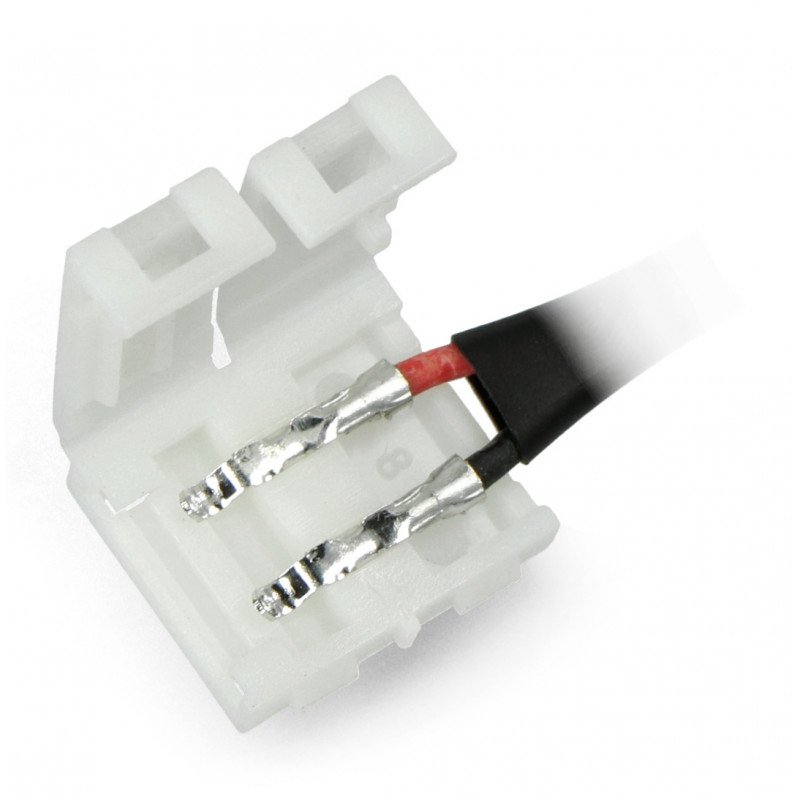 Connector for LED strips and tapes 10mm 2 pin - DC 5,5/2,1mm