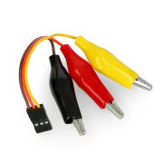 3pin socket adapter for servo with alligator clips