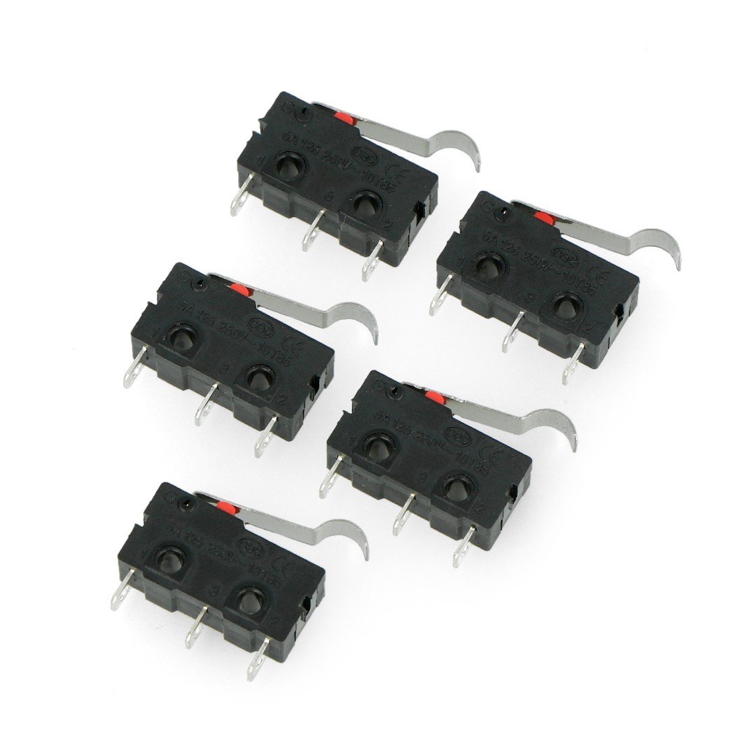 Limit switch mini with lever - WK621 - 5 pcs.