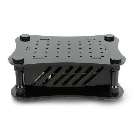Case for Raspberry Pi 4B and for Allo DigiOne - acrylic - black Case for Raspberry Pi 4B and for Allo DigiOne - acrylic - black