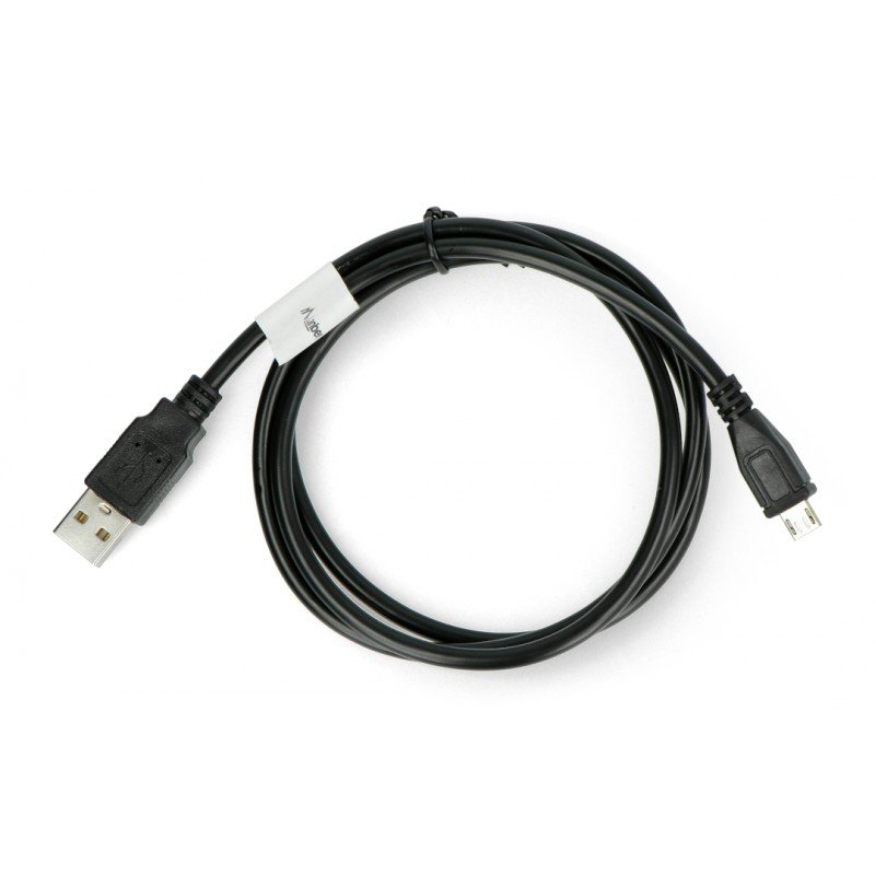 MicroUSB B - A 2.0 cable Lanberg black - 1m