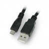 MicroUSB B - A 2.0 cable Lanberg black - 1m - zdjęcie 1