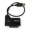 Adapter USB A 3.0 - SATA Delock - black + power supply - zdjęcie 2