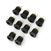 DC socket φ5.5 x 2.5 mm for housing - 12mm
