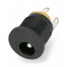 DC socket φ5.5 x 2.5 mm for housing - 12mm - zdjęcie 2