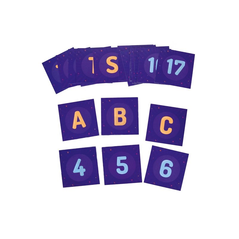 Set of Flashcards for Photon - alphabet and numbers