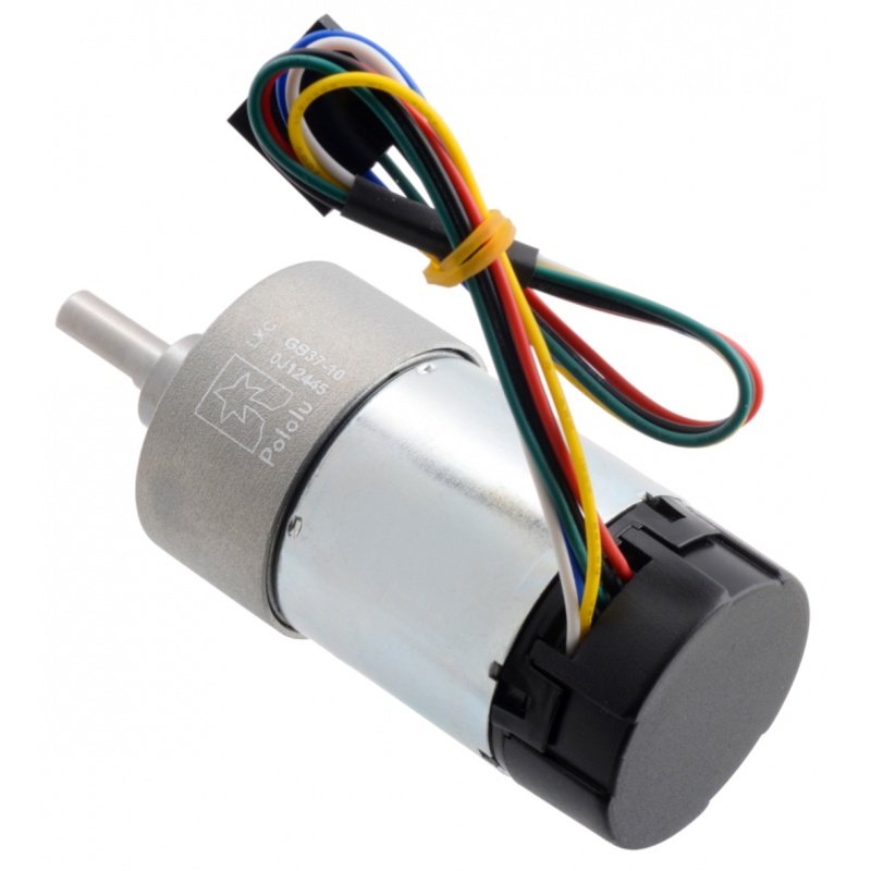 30:1 Metal Gearmotor 24V 37Dx68L 330RPM with 64 CPR Encoder -