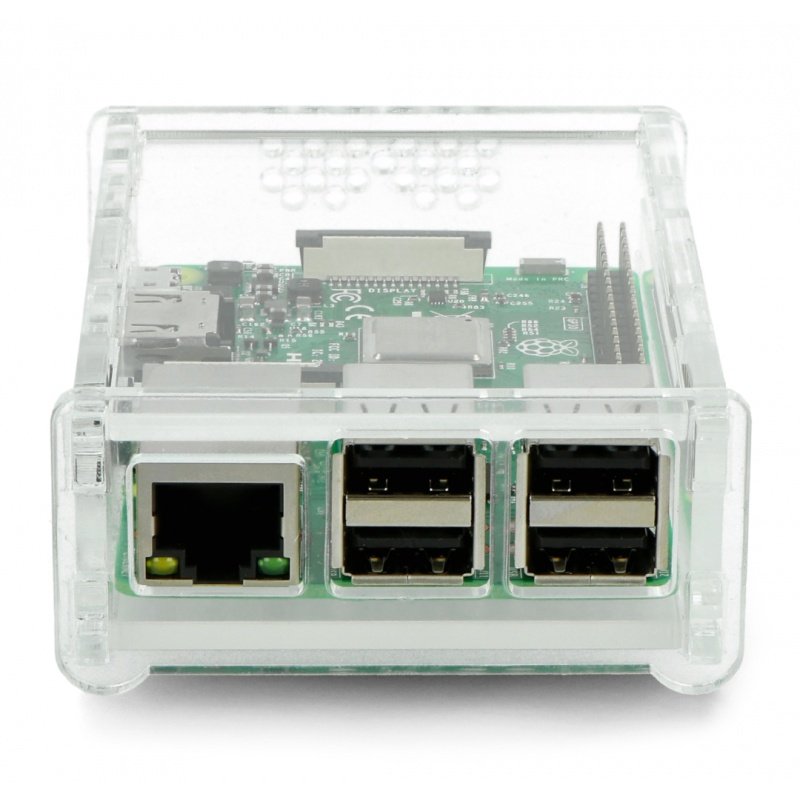 Case Raspberry Pi Model 3B+/3B/2B - transparent