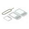 Adapter for micro and nano SIM cards with a key - white - zdjęcie 2