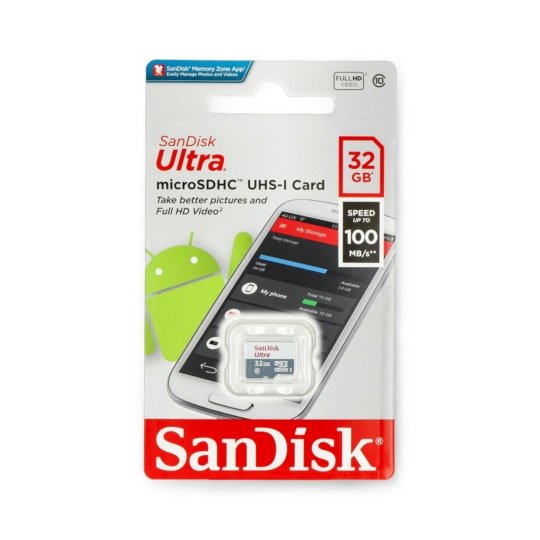16GB microSD card - 16GB SanDisk Edge, class 10