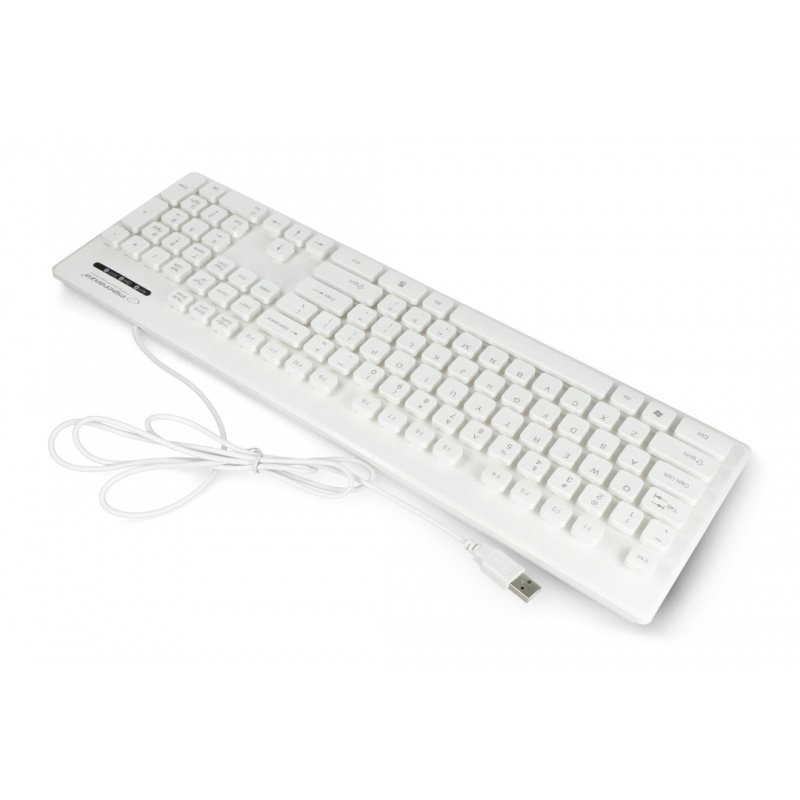 Waterproof keyboard USB Esperanza EK130W Singapore - white