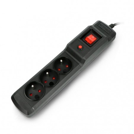 Power strip with protection Armac Multi M3 black - 3 sockets - Power strip with protection Armac Multi M3 black - 3 sockets -