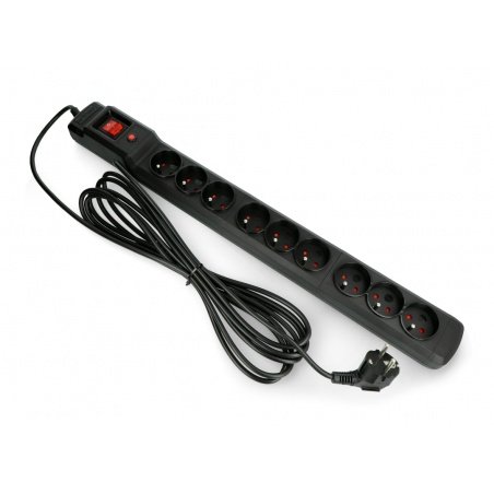Power strip with protection Armac Multi M9 black - 9 sockets - Power strip with protection Armac Multi M9 black - 9 sockets -