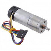 DC Motor 25Dx48L HP with 4.4:1 Gear 6V 2200RPM + encoder CPR 48
