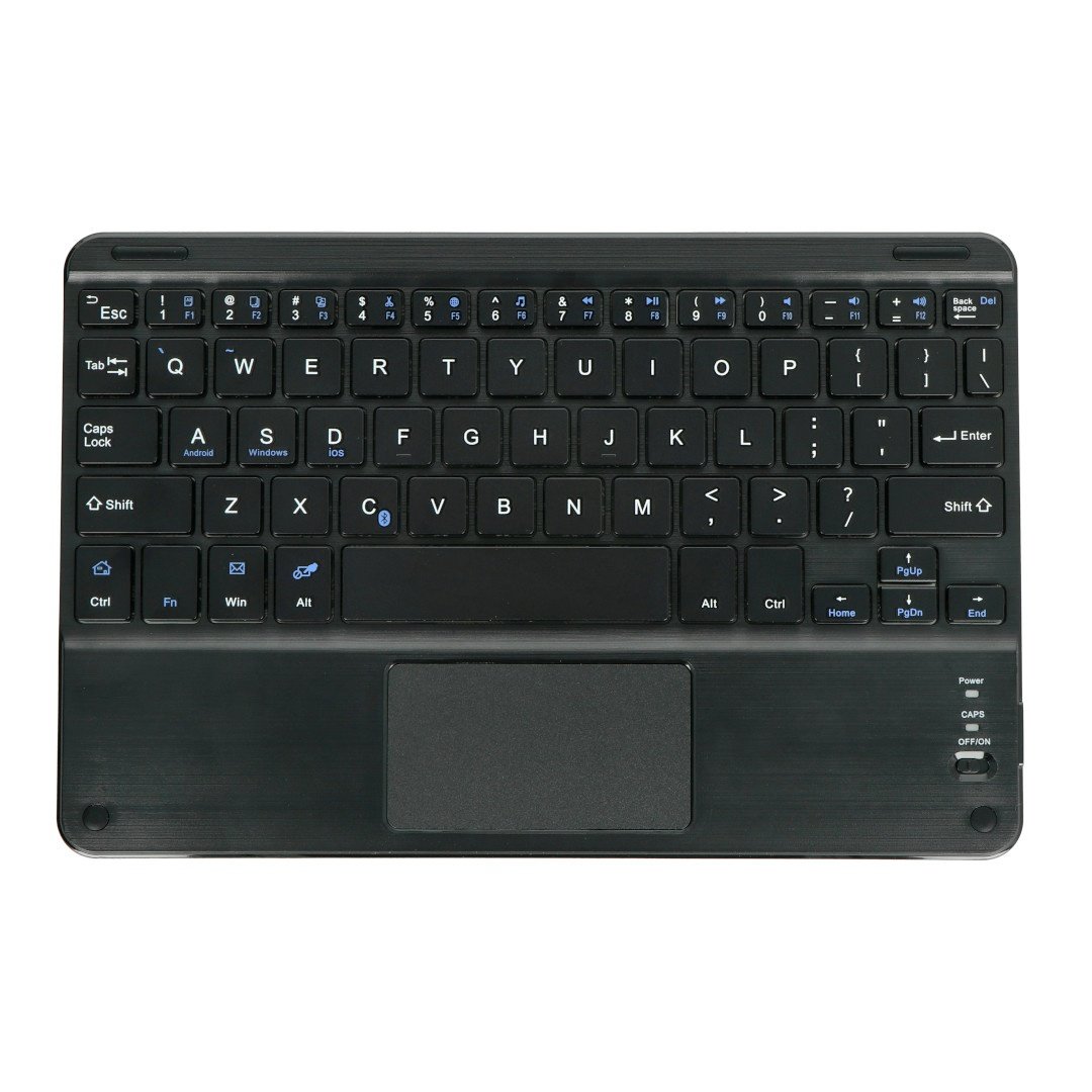 Wireless keyboard with touchpad - black 10" - Bluetooth 3.0