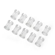 LED holder 5mm - nylon long transparent - 10pcs.