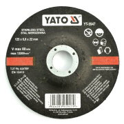 Yato YT-5947 stainless steel grinding disc - convex - 125x6,8mm