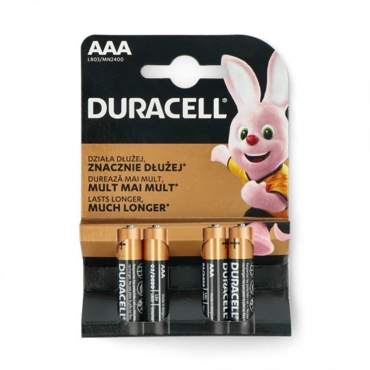4x DURACELL Battery Plus Power Alkaline MN2400 Micro AAA LR03 1.5V 16 