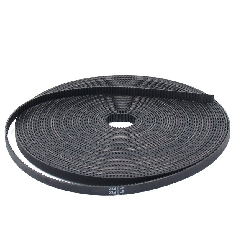 1~20 Meter 2GT 6mm PU Wire Pulley Timing Belt GT2 for 3D Printer Prusa Black 