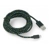 MicroUSB B to A braided cable 3m - zdjęcie 2