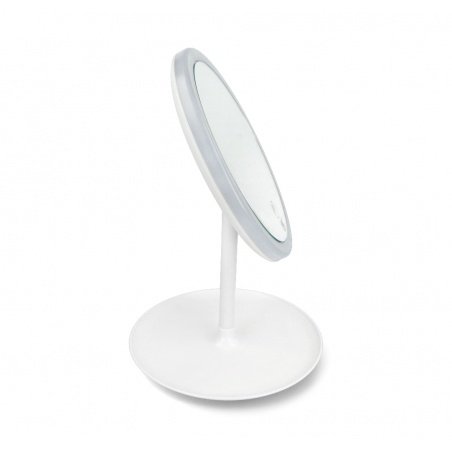 Cosmetic mirror Lafe ROSA - with 28 LEDs illumination - white