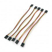 Female to female cable 4 pin - 20cm - 5 pcs.