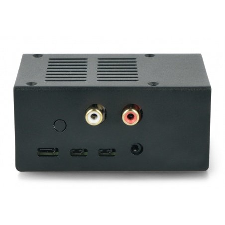 Case for HiFiBerry DAC + / ADC and Raspberry Pi 4B - steel -