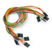 Buy 4 pin female-female cable - 40 cm - 5pcs.