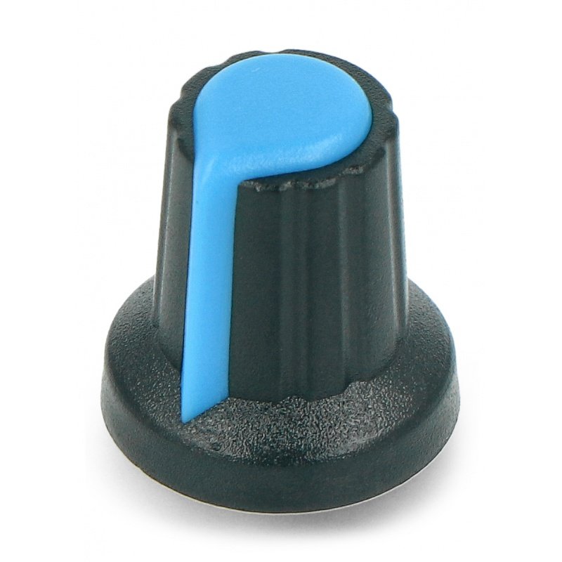 Potentiometer knob blue - 6 / 14mm - 5pcs.