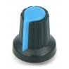 Potentiometer knob blue - 6 / 14mm - 5pcs. - zdjęcie 2