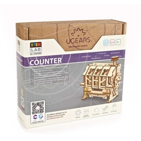 Counter - STEAM LAB - mechanical model for folding - veneer - Counter - STEAM LAB - mechanical model for folding - veneer -
