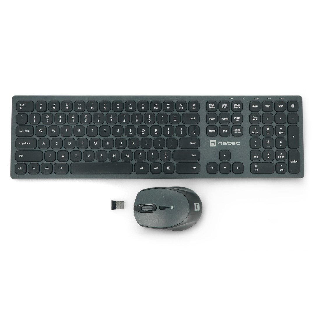Natec Octopus 2in1 wireless set - US keyboard + Bluetooth mouse