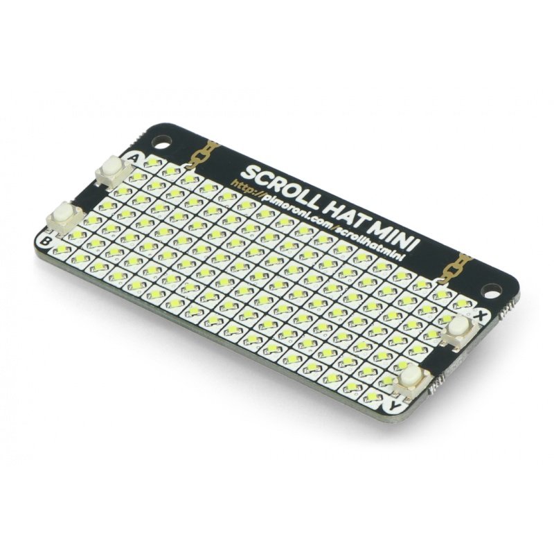 Scroll HAT Mini - 17x7 LED matrix - HAT for Raspberry Pi -