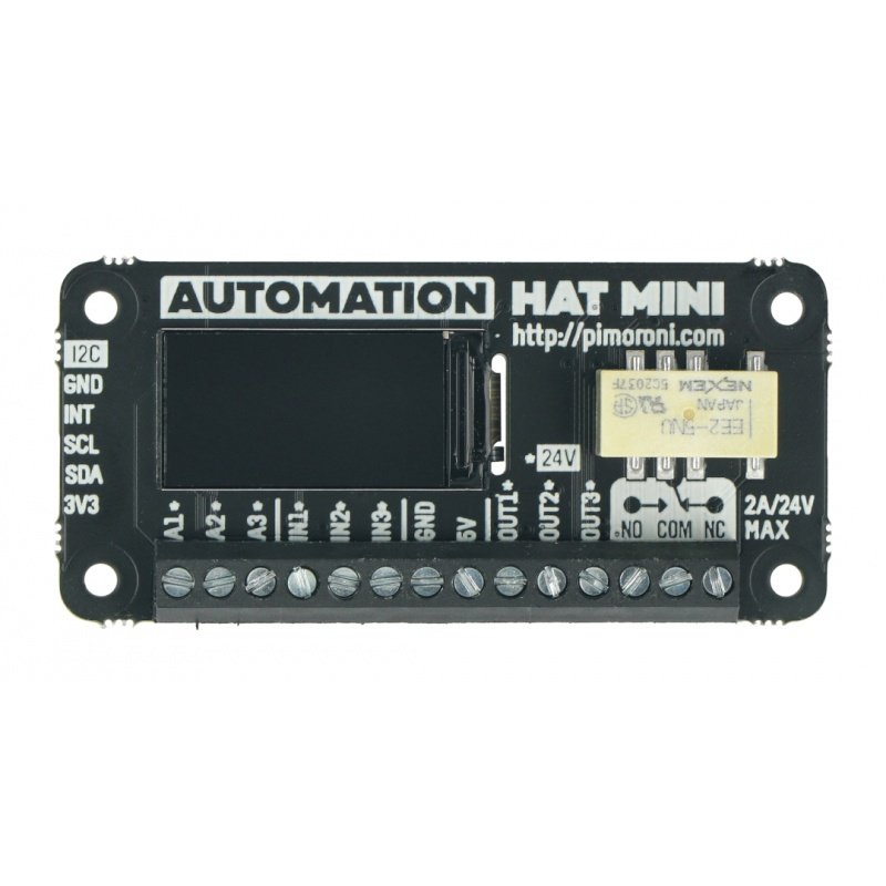 Automation HAT Mini - HAT for Raspberry Pi - Pimoroni PIM487